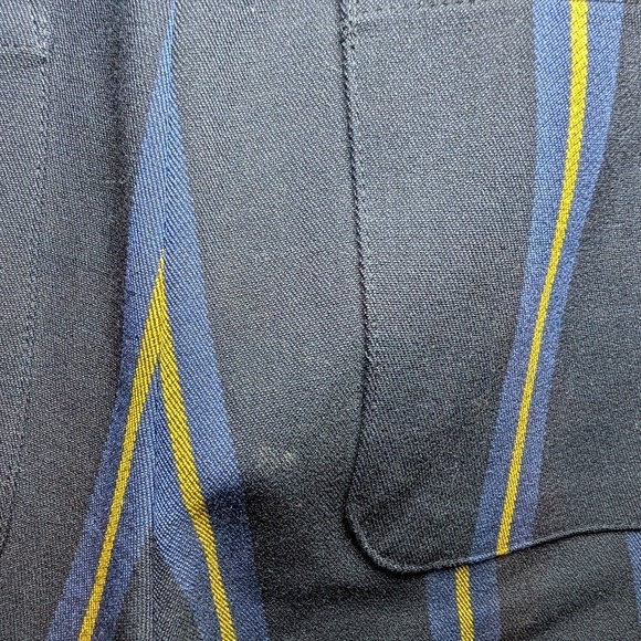 LOFT Women's Navy Dress Pants with Tie Elegant Design - Picture 9 of 10